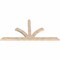 Ekena Millwork Richland Smooth Timber Gable Bracket, Douglas Fir, 108"W x 54"H x 3 1/2"D x 5 1/2"F, 12/12 Pitch GBW108X54X0406RIC00SDF - alternate 5